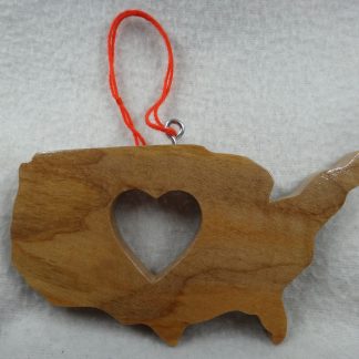 Wooden State Ornaments