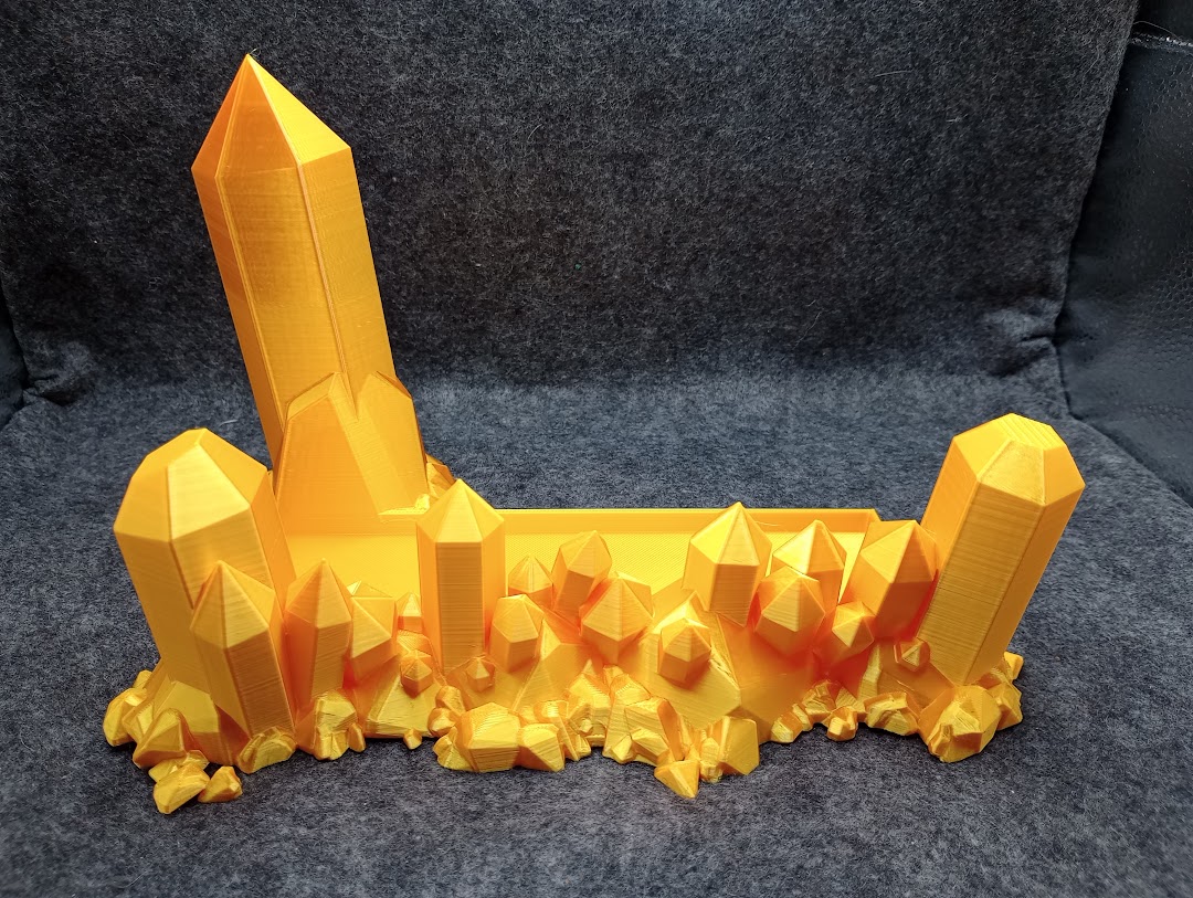 Crystal-themed 3D Printed Dock Cover for Nintendo Switch 1 Dock